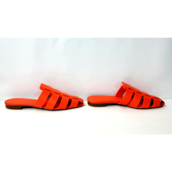 Katy Perry The Confidant Fisherman Shoes Womens Size 8.5M Orange Mule Sandals - Picture 8 of 16